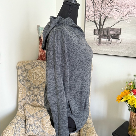 Athleta Gray Hooded Sweatshirt - Picture 6 of 6